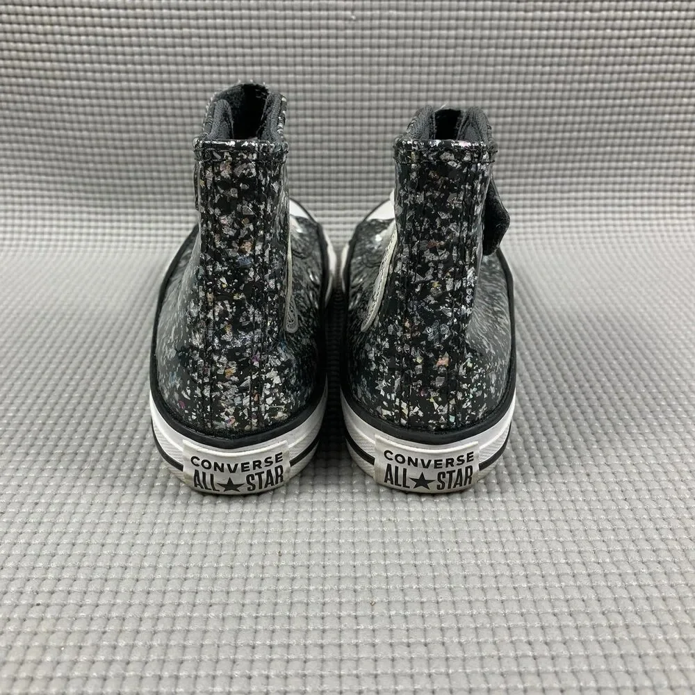 Converse CTAS 1V Black/Egret Little Girl's High Top Sneakers - Size 12